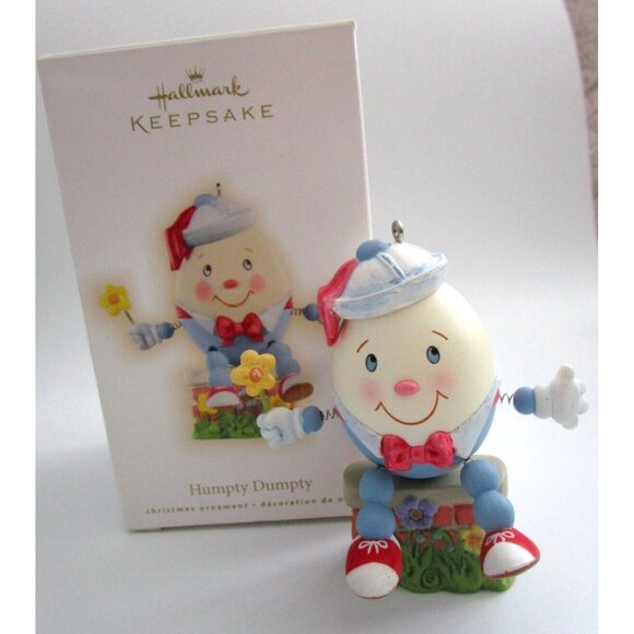 Hallmark Keepsake Ornament Christmas Humpty Dumpty Nursery Rhyme 2009 Handrafted - Picture 2 of 8